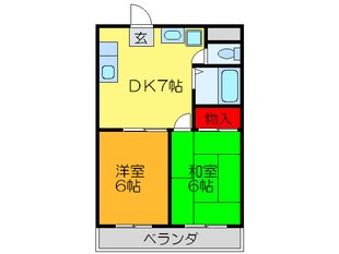 スカイハイツの物件間取画像